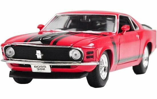 1:24 Scale 1970 Ford Mustang Boss 302 Red NEX Models Welly Collection Diecast