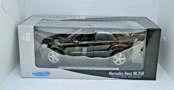 1:18 Scale Mercedes-Benz ML350 Black Diecast WITH OPENING PARTS Welly