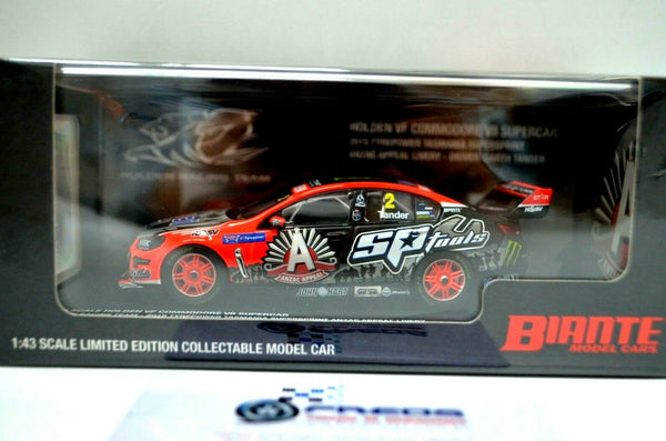 1:43 Holden VF Commodore 2015 V8 Suppercar #2 Garth Tander Anzac Appeal Livery