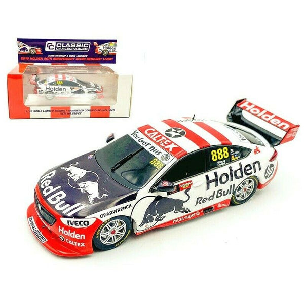 1:43 2019 Holden 50TH Anniversary Retro Bathurst Livery#888 Whincup/Lowndes CC