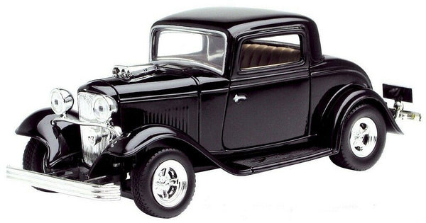 1/24 Scale 1932 Ford Coupe Black American Classics Diecast Motormax
