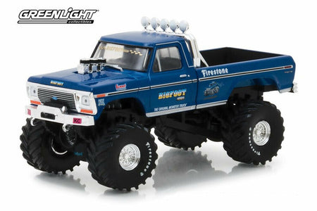 1:43 Bigfoot #1 Original Monster Truck 1974 Ford F-250 Blue Greenlight Diecast