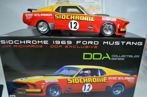1:18 Sidchrome 1969 Ford Mustang Jim Richards #12 DDA Collectibles #RAR18008