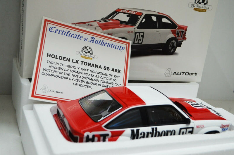 1:18 Holden LX A9X HatchBack 1978 #05 ATCC Winner Brock #87863 Marlboro Decalled