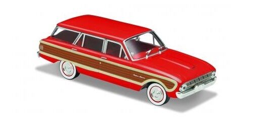 Ford 1962 XL Falcon Squire Wagon (Waratah Red) — 1:43 Trax Top Gear TR38D