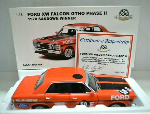 1:18 Ford XW Falcon GTHO Phase II 1970 Sandown Winner #50 E Allan Moffat Autoart