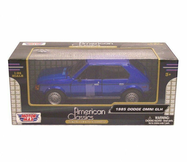 1:24 Scale 1985 Dodge Omni GLH Blue "American Classics" Diecast by Motor Max