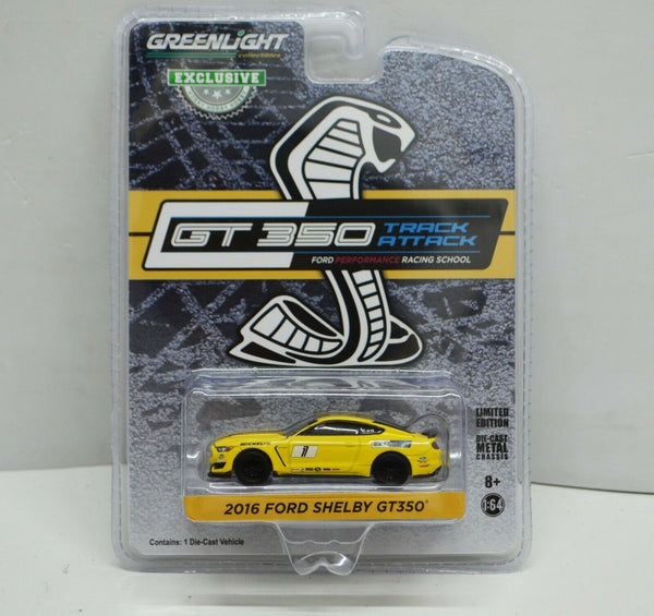 1:64 Scale 2016 Ford Shelby GT350  TRACK Attack  Yellow  Greenlight Collectibles