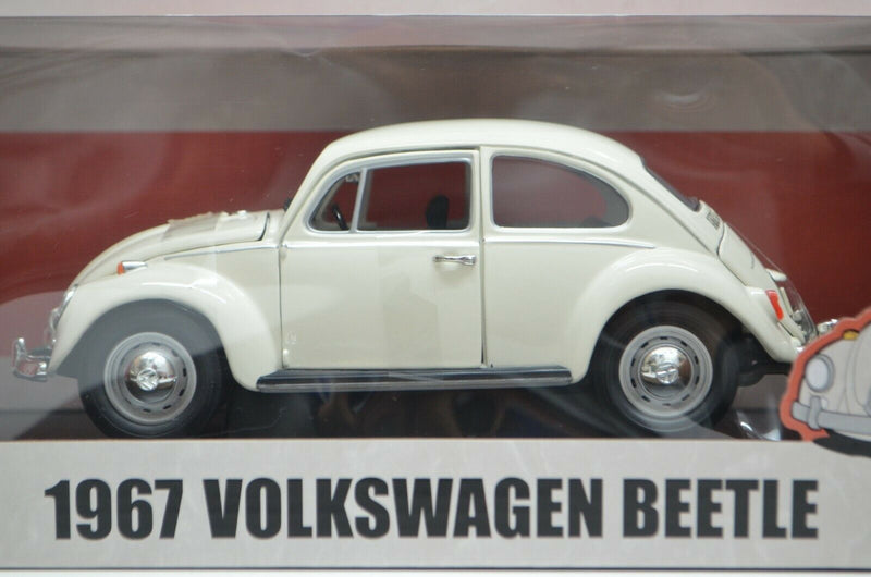 1:18 Scale 1967 Volkswagen Beetle VW White Greenlight Collectibles Diecast