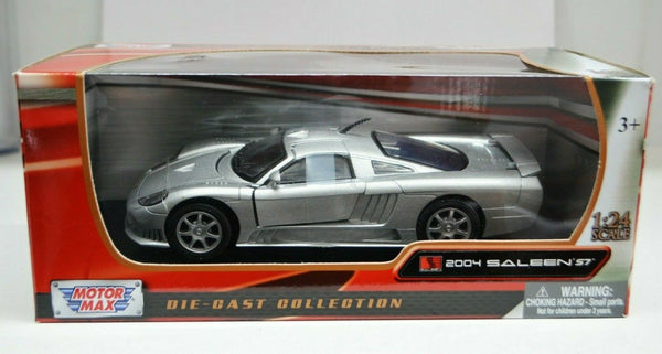 1:24 Scale 2004 Saleen S7 Silver Motor Max Diecast Model Car