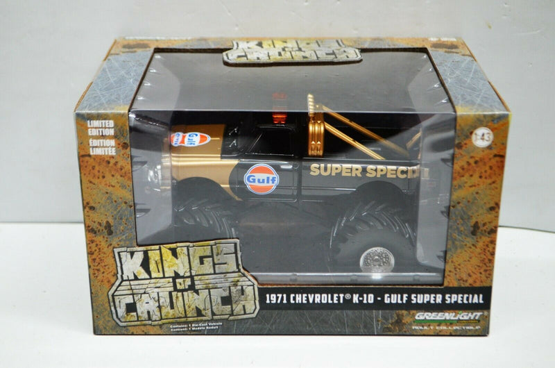 1:43 1971 Chevrolet K-10 Gulf Super Special Monster Truck Kings of Crunch