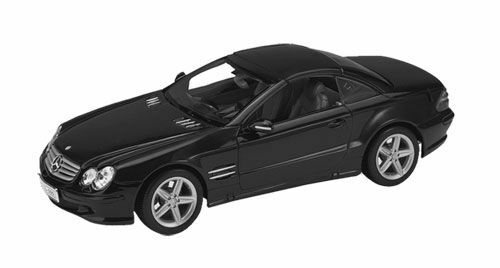 1:18 WELLY MERCEDES-BENZ SL500 2DOOR HARD TOP BLACK