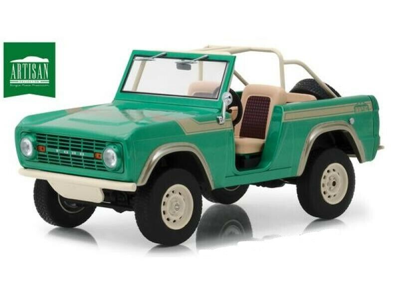 1:18 Scale 1976 Ford Bronco Jeep Green Greenlight Artisan Collection