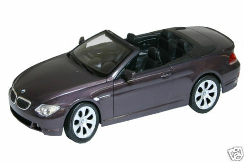 1:18 scale Welly BMW 645CI CONVERTIBLE Moove in Colour Diecast with opening