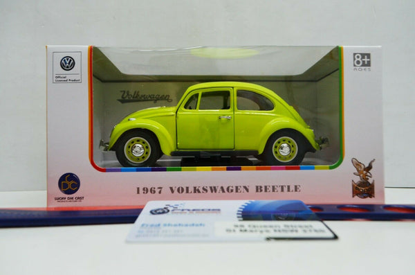 1:24 Scale 1967 Volkswagen Beetle Light Green #24202 Lucky Diecast Model Car VW