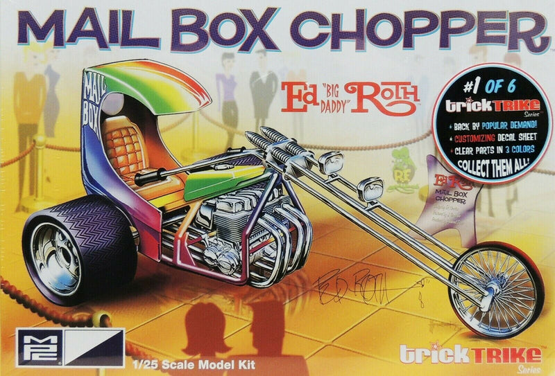 MPC Skill 2 Model Kit Mail Box Chopper Trike (Ed Big Daddy Roth's) Trick Trikes Series 1/25 Scale Model