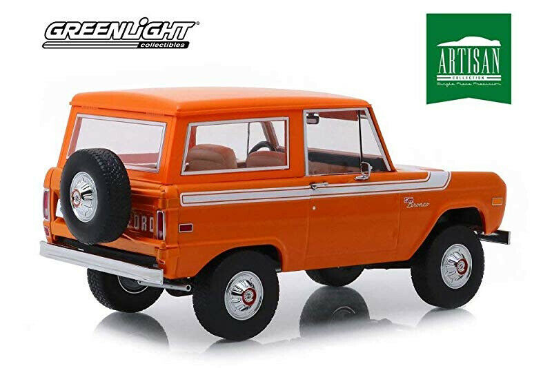 1:18 1977 Ford Bronco Special Decor Orange w/ White Stripe