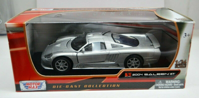 1 24 Scale 2004 Saleen S7 Silver Motor Max Diecast Model Car