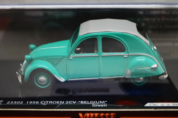 1:43 Scale 1956 Citroen 2CV Belgium Green #23302 Vitesse Diecast Model Car