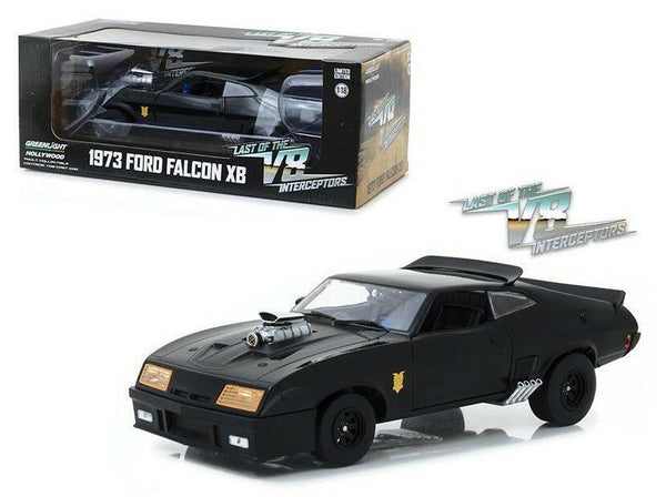 1:18 1973 Ford Falcon XB Black Last of the V8 Interceptors Mad Max Greenlight