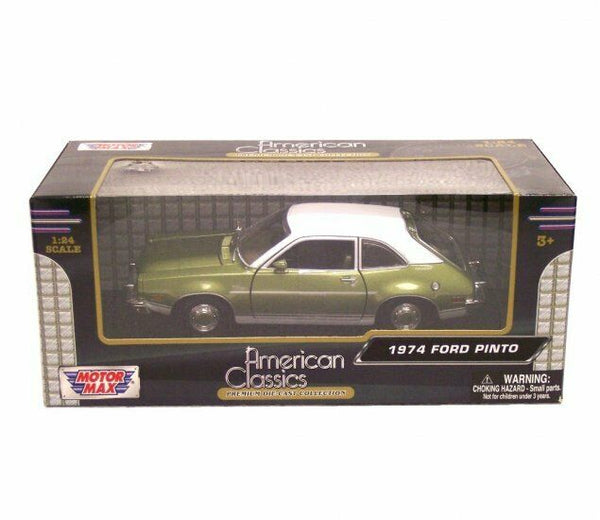 1:24 Scale 1974 Ford Pinto Green "American Classics" Diecast by Motor Max