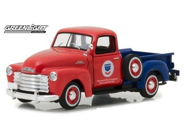 1:43 1953 Chevrolet 3100 Pickup Red Running On Empty Series1 Greenlight #87010-B