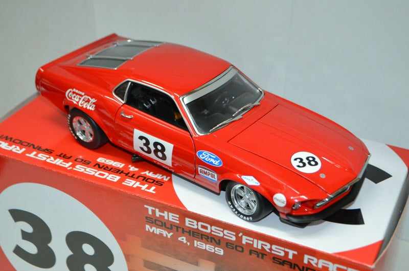 1:18 Allan Moffat's #38 1969 Ford Boss 302 Trans AM Mustang RED DDA Model  Car