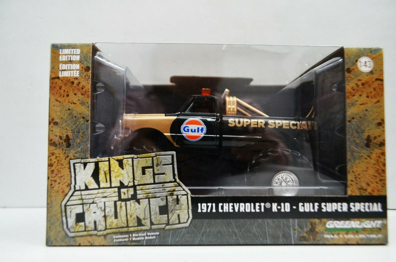 1:43 1971 Chevrolet K-10 Gulf Super Special Monster Truck Kings of Crunch