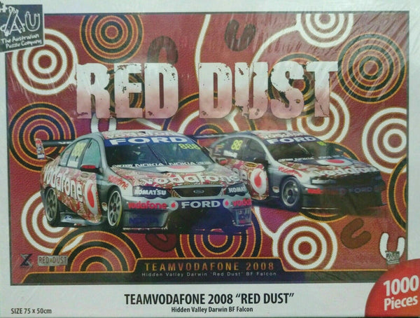 TeamVodafone 2008 RED DUST Hidden Valley Darwin BF Falcon 1000pc Jigsaw Puzzle