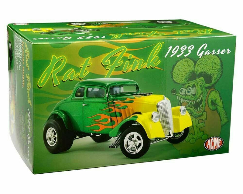 1:18 ACME Rat Fink 1933 Gasser Green Flame