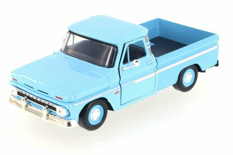 1:24 1966 Chevy C10 Fleetside Pickuo Light Blue "American Classics" by Motor Max