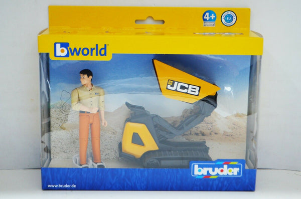 1:16 Bruder World JCB Dumpster HTD-5 with Construction Worker #62004 bworld