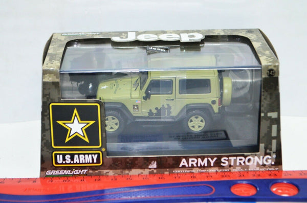 1:43 Scale U.S. Army Jeep Army Strong EST 1775 Greenlight Diecast #86042