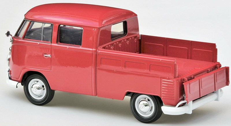 1:24 scale VW Volkswagen Type 2 T1 Double Cab Pickup Truck (Wax Red) by Motormax