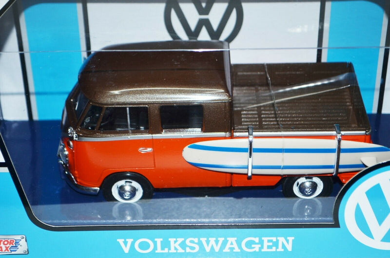 1:24 1966 Volkswagen-Type 2 T1 Pickup With Surf Board MotorMax