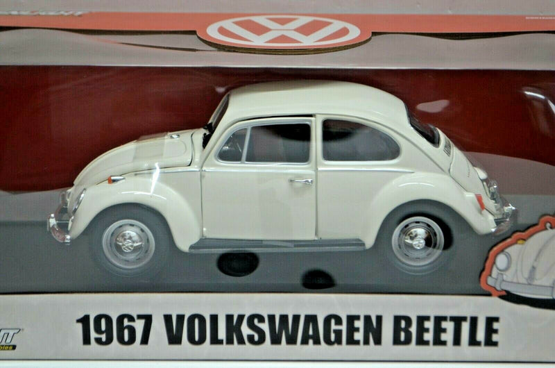 1:18 Scale 1967 Volkswagen Beetle VW White Greenlight Collectibles Diecast