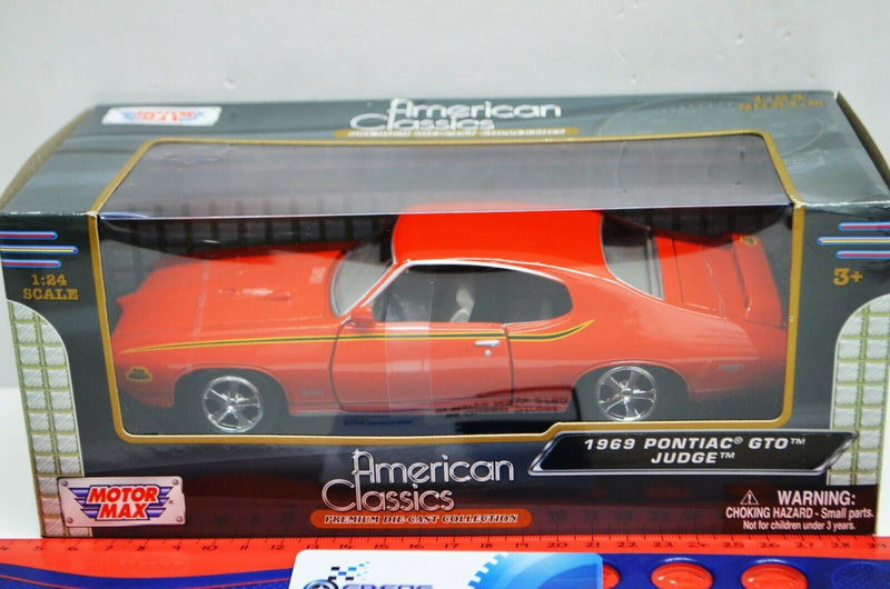 1:24 Scale 1969 Pontiac GTO Judge Orange American Classics