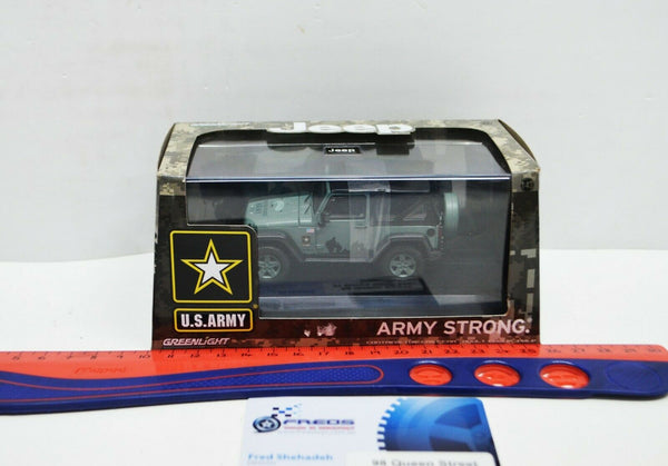 1:43 Scale U.S. Army Jeep Army Strong EST 1775 Greenlight Diecast Model #86043