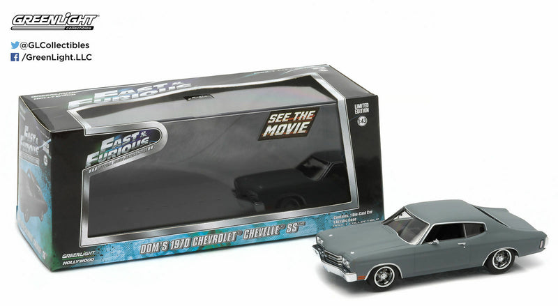 1:43 F&F Dom's 1970 Chevrolet Chevelle SS LMTD Fast & Furious Greenlight