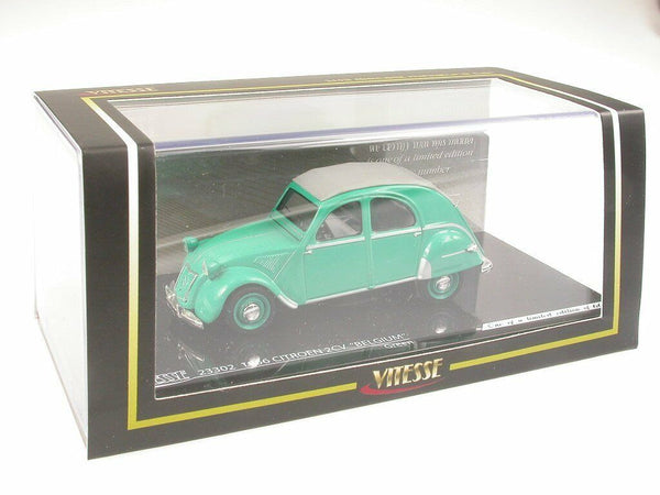 1:43 Citroen 1956 2CV "Belgium" (Green) LIMITED EDITION - Vitesse Diecast 23302