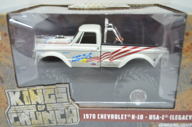 1:43 Scale 1970 Chevrolet K-10-USA-1 (Legacy) Monster Truck Kings of Crunch