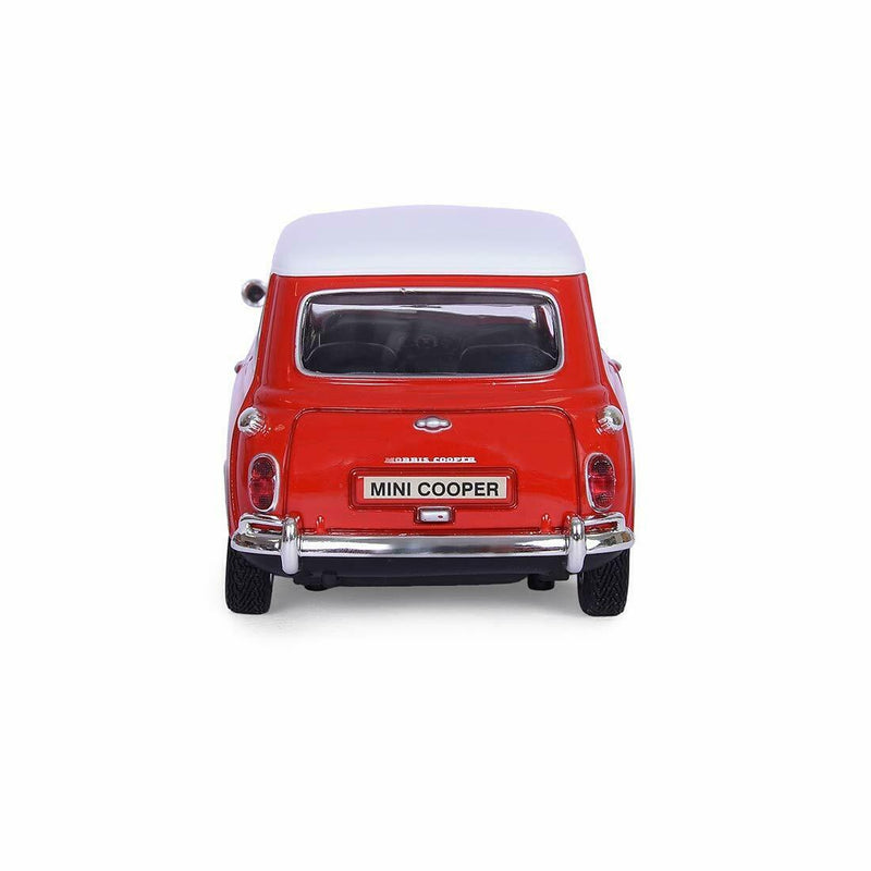 1:18 1961-1967 Morris Mini Cooper Red with White Top Timeless Legends Motormax