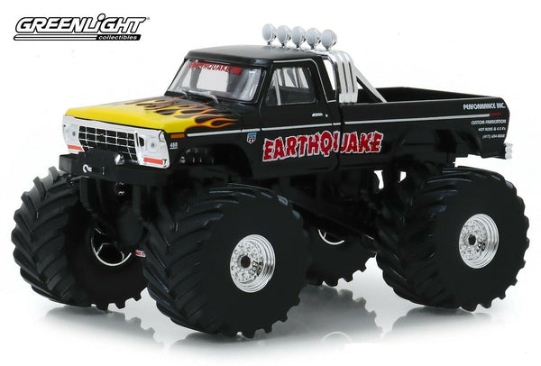 1:43 Scale 1975 Ford F-250 Earthquake Monster Truck Kings of Crunch Greenlight