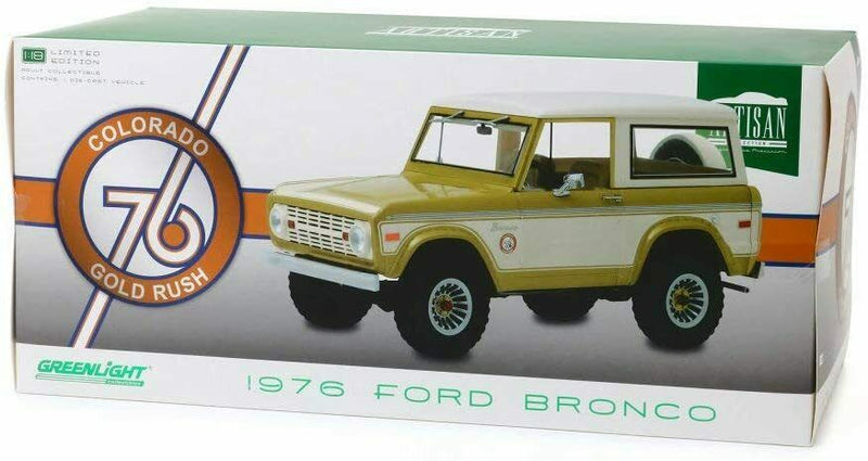 1:18 Scale 1976 Ford Bronco Colorado 76 Gold Rush