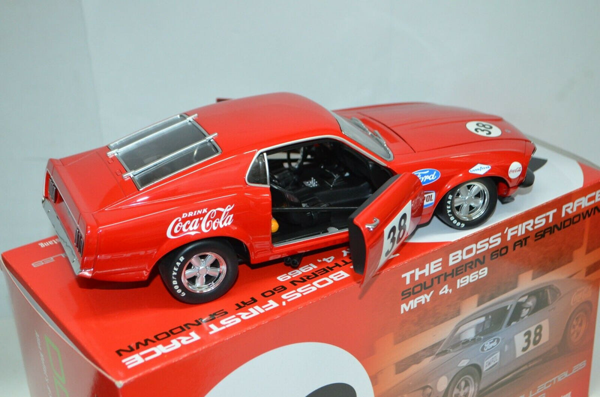 1:18 Allan Moffat's #38 1969 Ford Boss 302 Trans AM Mustang RED DDA Model  Car