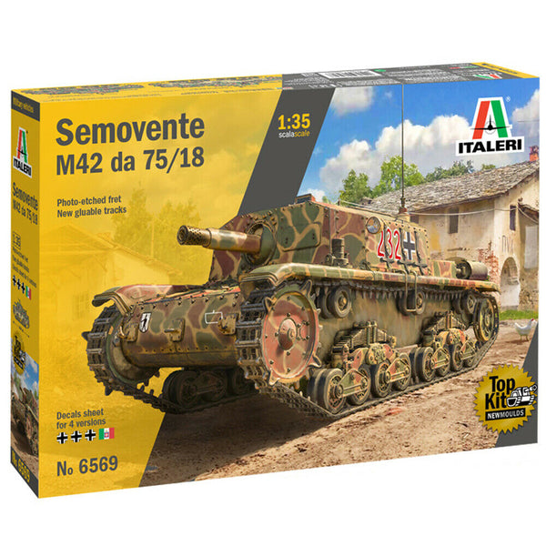 1:72 Italeri Semovente M42 da 75/18 Plastic Model Kit #6569