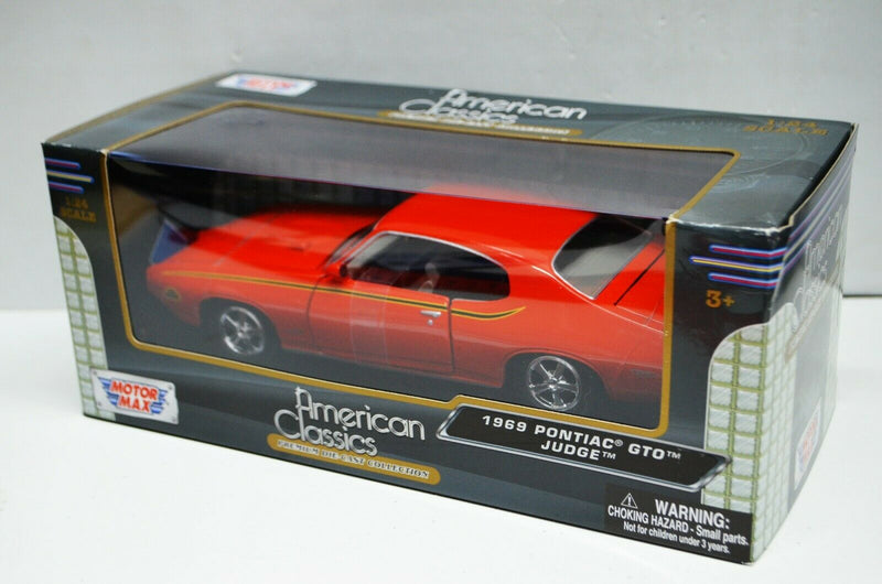 1:24 Scale 1969 Pontiac GTO Judge Orange American Classics