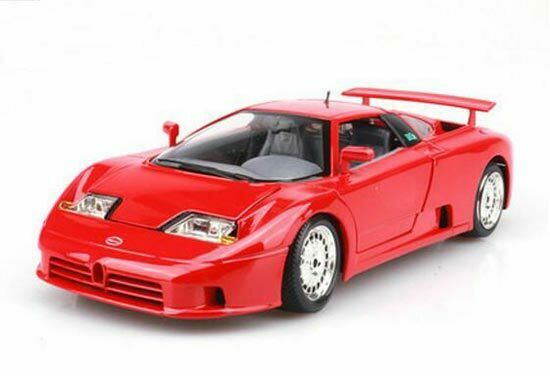 1:18 Scale Bugatti EB 110 Red Convertible Burago Diecast Model Car #18-12023