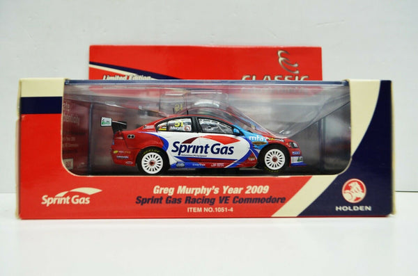 1:43 Scale Greg Murphy's Year 2009 Sprint Gas Racing VE Commodore #51 CC Diecast