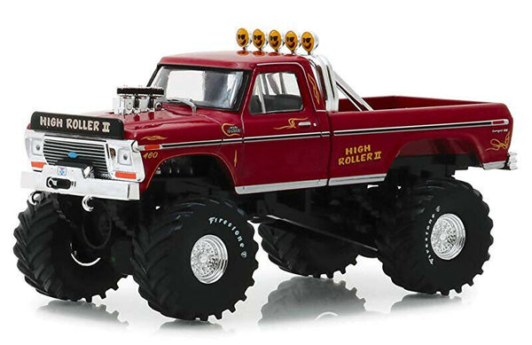 1:43 Scale High Roller 1979 Ford F-250 Monster Truck #86162 Greenlight Diecast